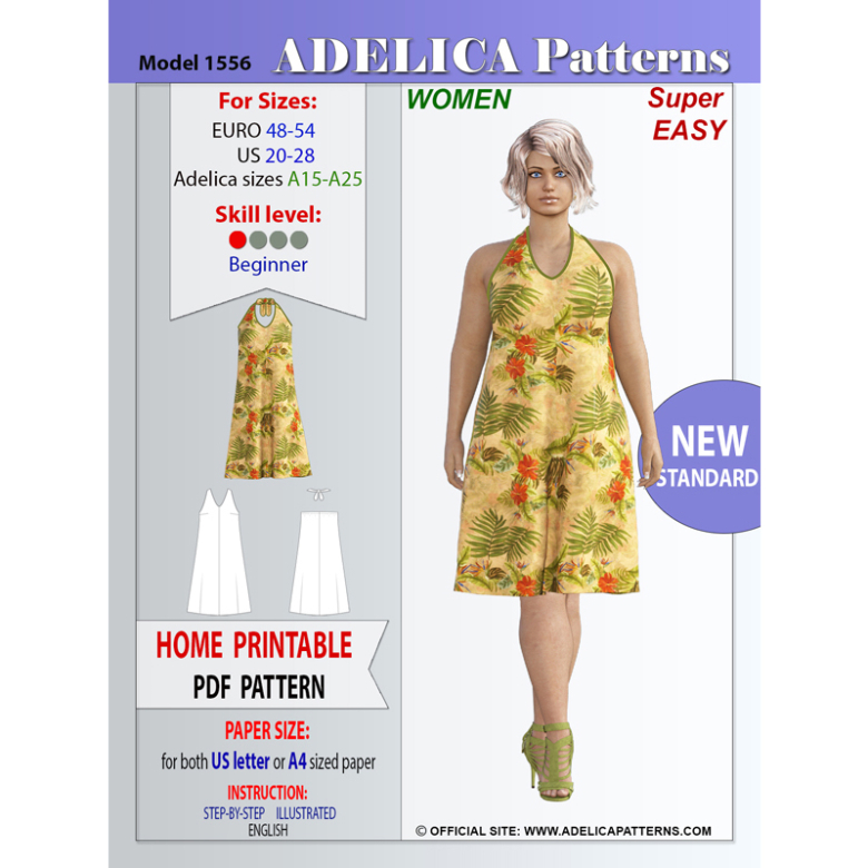 Adelica pattern 1556 Plus size summer ...